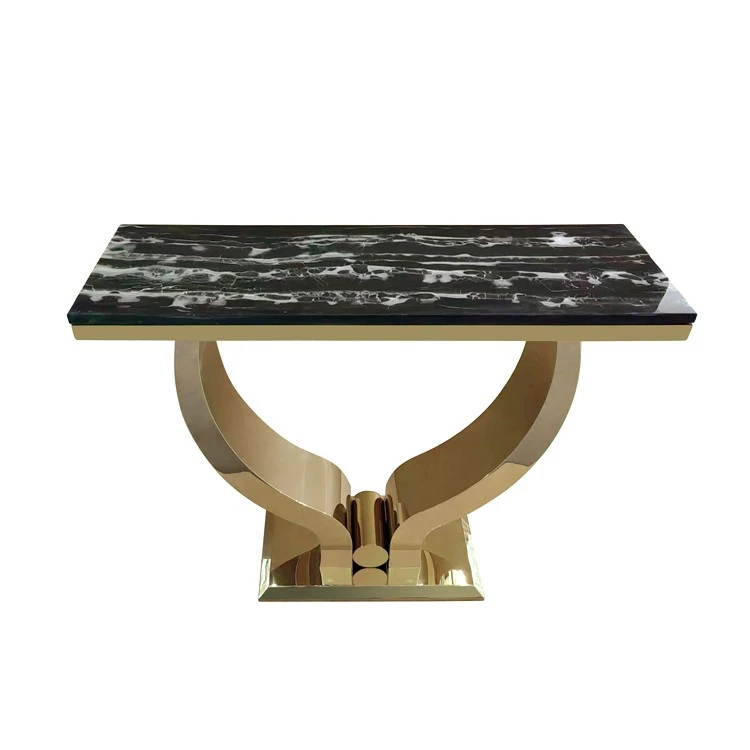 modern entryway table stainless steel